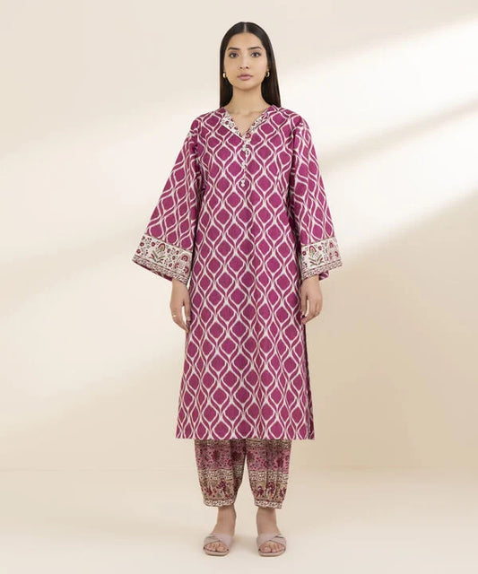 2 Piece - Printed Lawn Suit